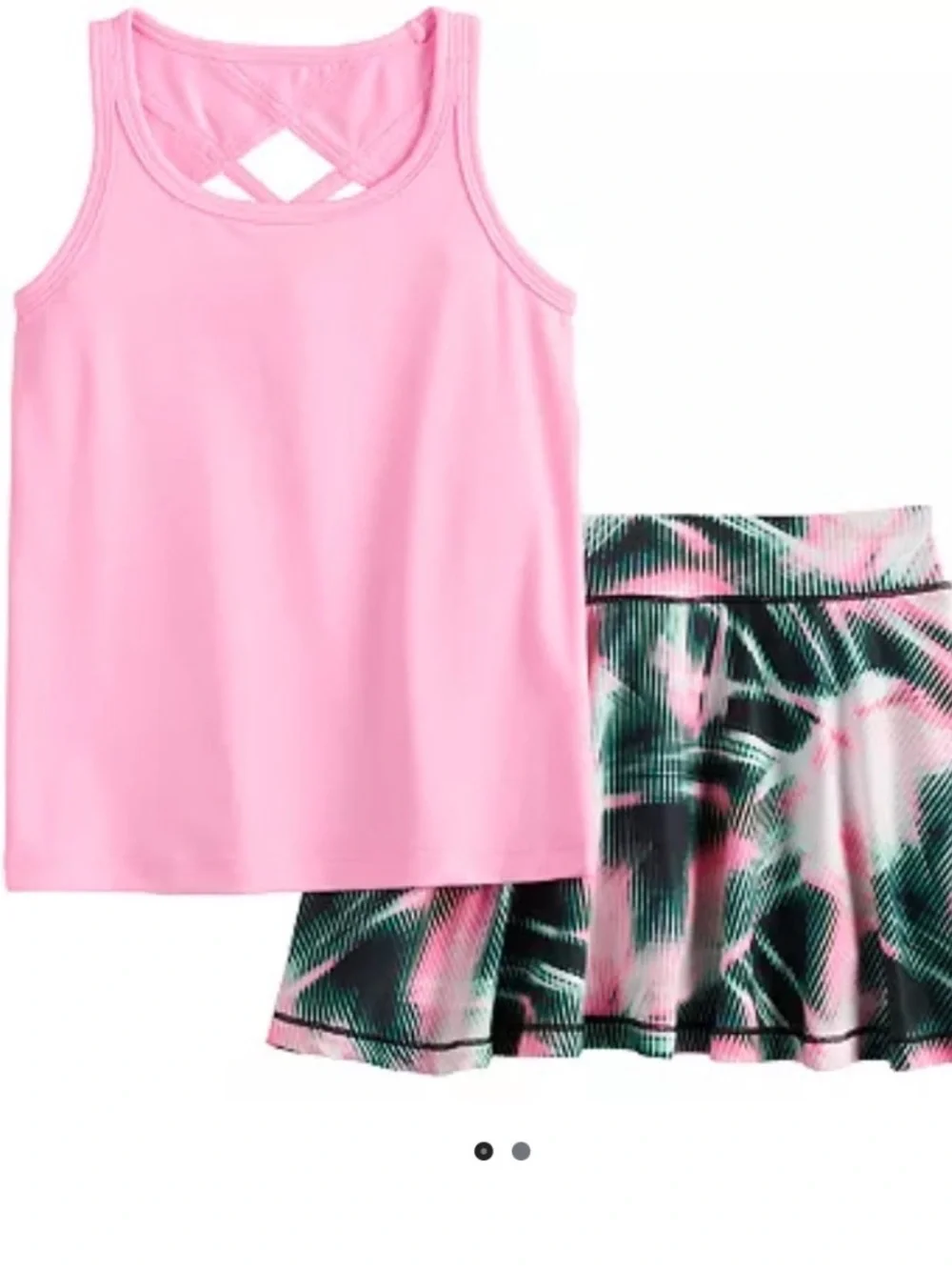 *2 SETS* Little Girls Jumping Beans summer 2-piece Tank Top Skirt Sets